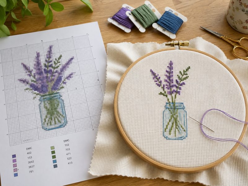 How to Read a Cross Stitch Chart