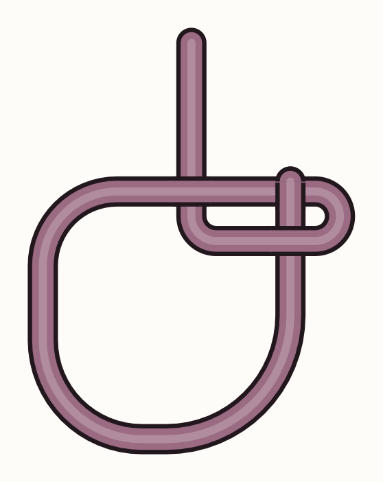 Wrap around the standing end